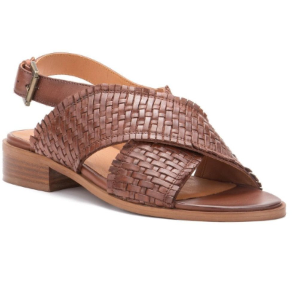 Vintage Foundry Co. Brown Ezra Leather Sandals 8